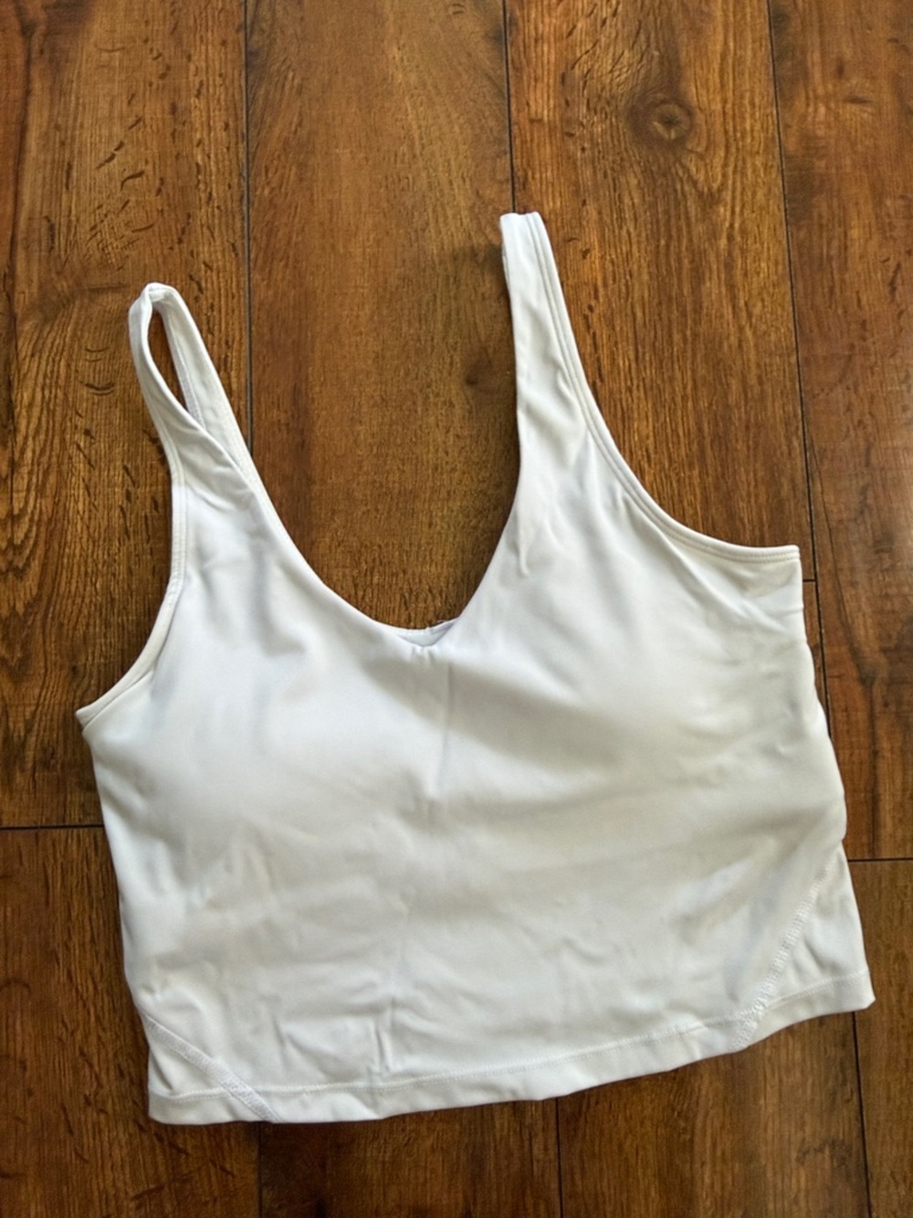 lululemon athletica White Cropped Tank Top - Picture 3 of 3